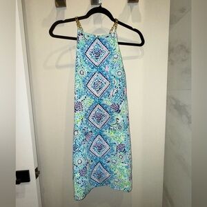 NWOT Lilly Pulitzer Pearl‎ Romper in Blue Ibiza Mini Dreas